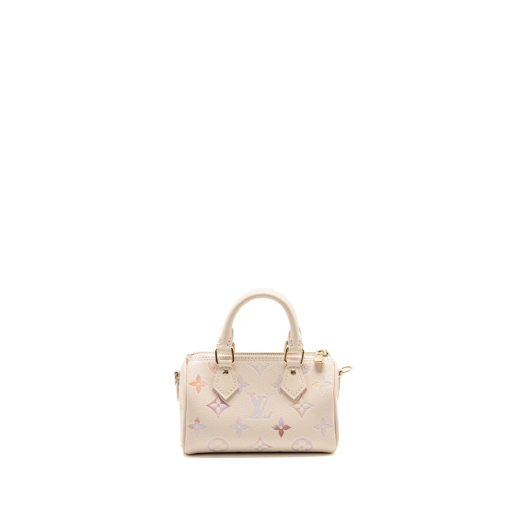 Louis Vuitton Nano Speedy Monogram Empreinte Leather Gradient Dream Colorway Multicolour LGHW