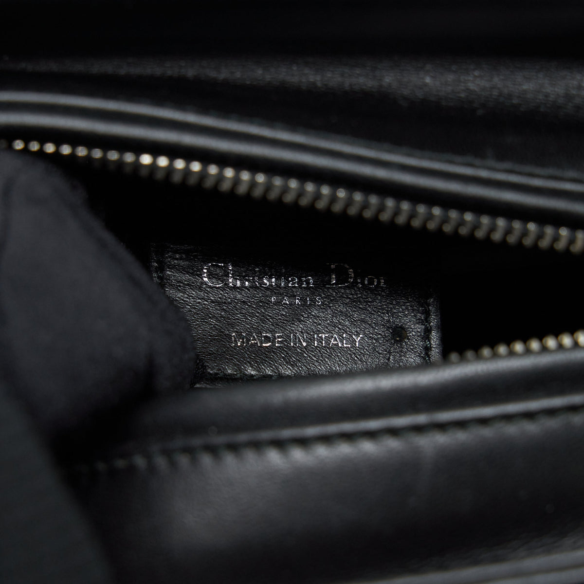 DIOR MEDIUM LADY DIOR LIMITED EDITION LAMBSKIN BLACK/MULTICOLOR SHW