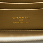 CHANEL PEARL CRUSH LONG VANITY LAMBSKIN WHITE BRUSHED GHW (MICROCHIP)