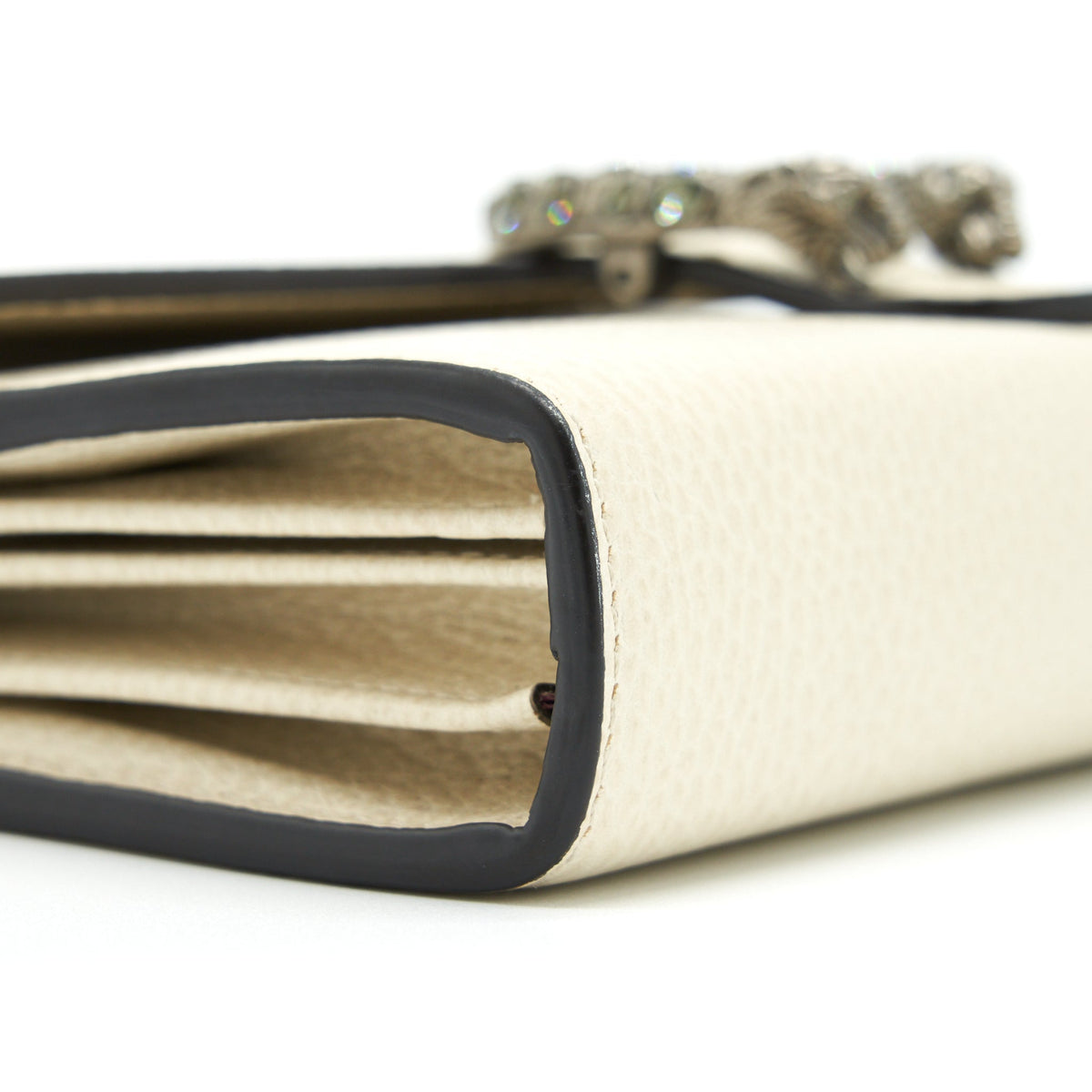 GUCCI DIONYSUS CHAIN WALLET CALFSKIN CREAM SHW