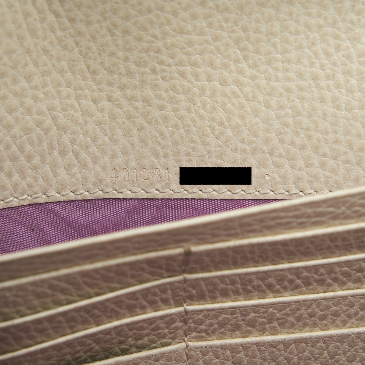 GUCCI DIONYSUS CHAIN WALLET CALFSKIN CREAM SHW