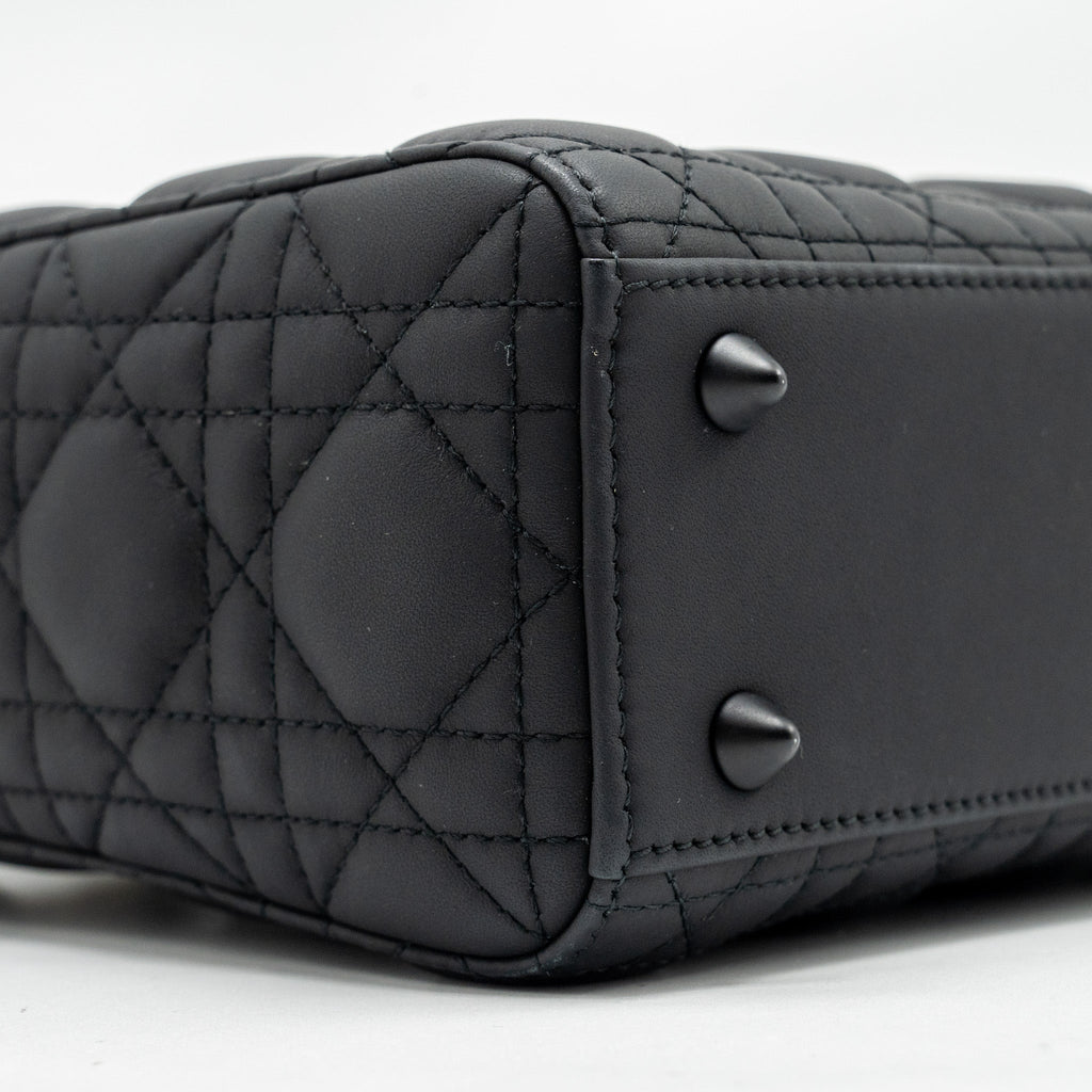 DIOR SMALL MY ABC LADY DIOR CANNAGE CALFSKIN SO BLACK