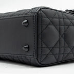 DIOR SMALL MY ABC LADY DIOR CANNAGE CALFSKIN SO BLACK