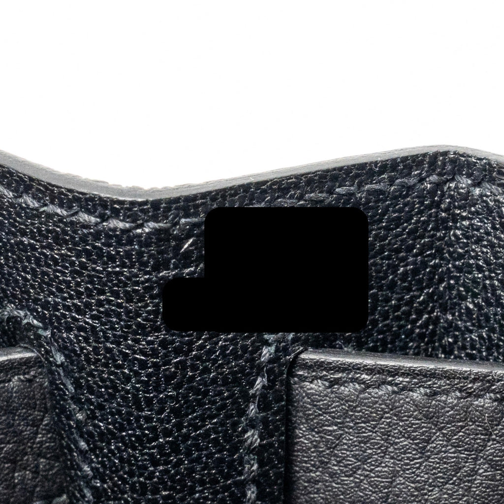HERMES KELLY 28 TOGO BLACK BRUSHED SHW
