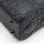 DIOR SMALL MY ABC LADY DIOR CANNAGE CALFSKIN SO BLACK