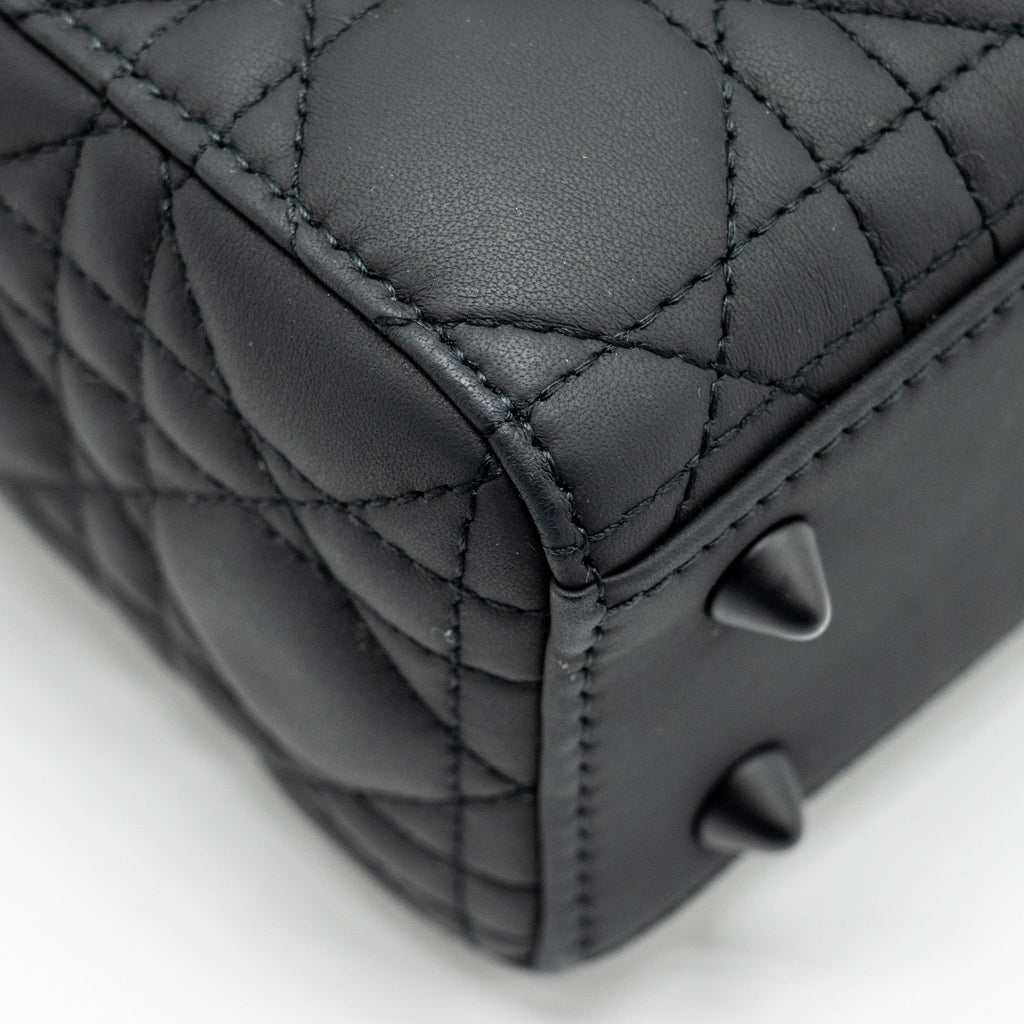 DIOR SMALL MY ABC LADY DIOR CANNAGE CALFSKIN SO BLACK