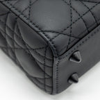 DIOR SMALL MY ABC LADY DIOR CANNAGE CALFSKIN SO BLACK