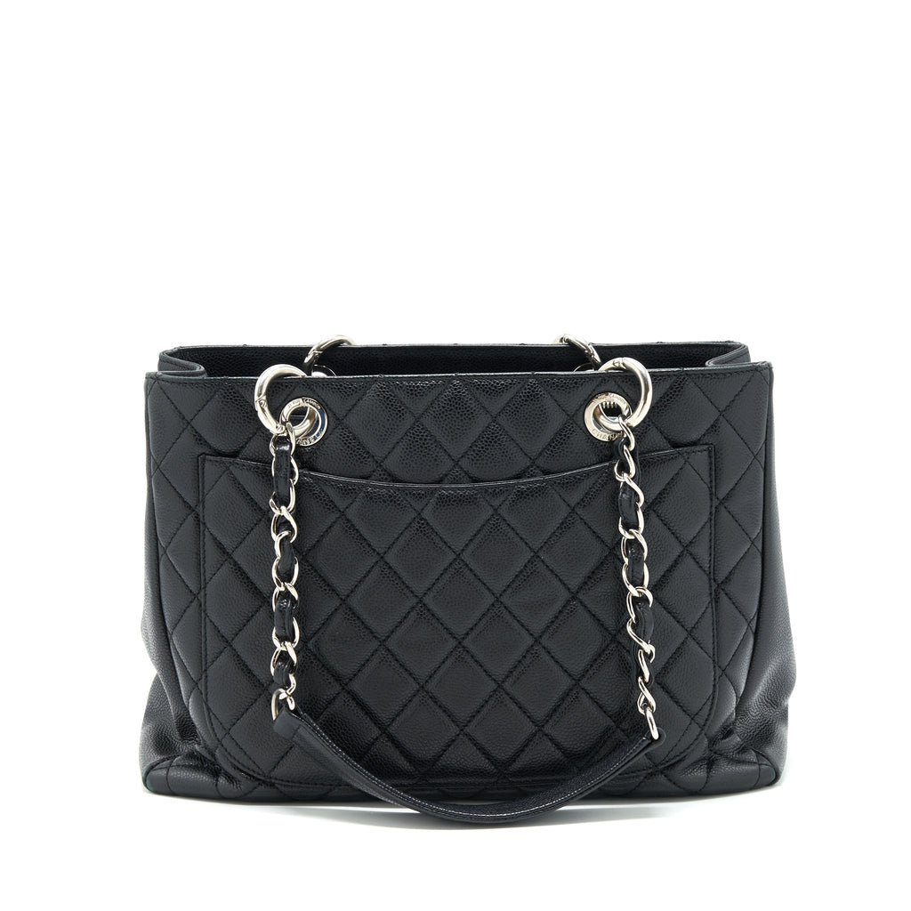 CHANEL GRAND SHOPPING TOTE CAVIAR BLACK SHW