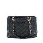 CHANEL GRAND SHOPPING TOTE CAVIAR BLACK SHW