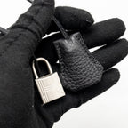 HERMES KELLY 28 TOGO BLACK BRUSHED SHW