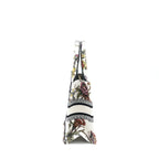 DIOR SMALL BOOK TOTE DIOR PETITES FLEURS EMBROIDERY CANVAS WHITE MULTICOLOUR