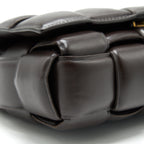BOTTEGA VENETA CASSETTE BAG WITH CHAIN BROWN GHW