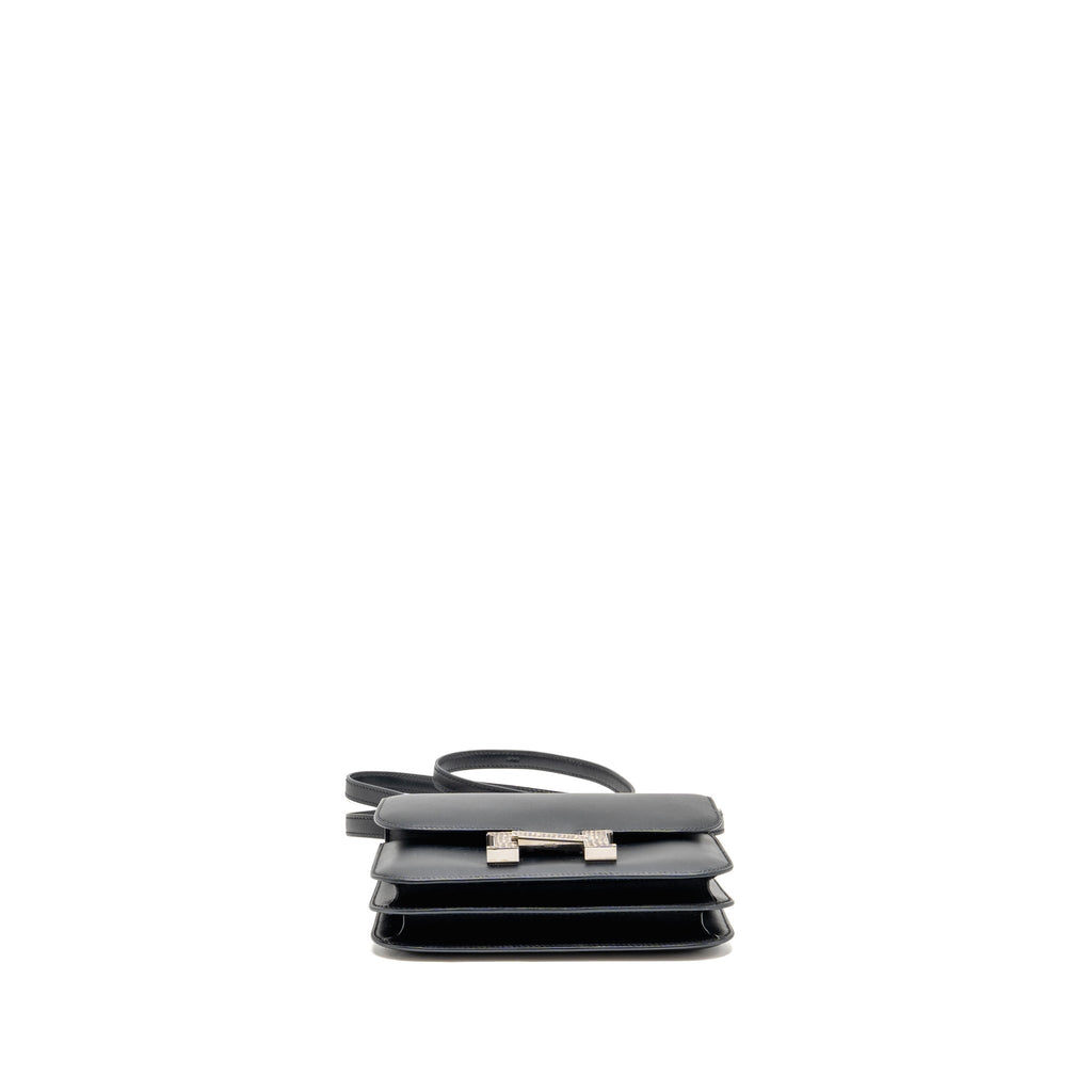 Hermes Mini Constance Monsieur Leather / Lizard Black / Ombré