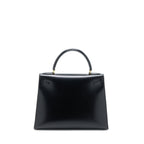 Hermes Vintage Kelly 28 Box Black GHW Stamp Circle R
