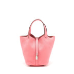 Hermes picotin 18 Lock Bag Rose Azalee SHW