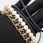 CHANEL 23S MINI 22 BAG WITH PEARL SHINY CALFSKIN GHW (MICROCHIP)
