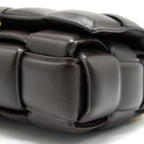 BOTTEGA VENETA CASSETTE BAG WITH CHAIN BROWN GHW