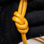 BOTTEGA VENETA MINI LOOP CAMERA BAG LAMBSKIN CARAMEL GHW