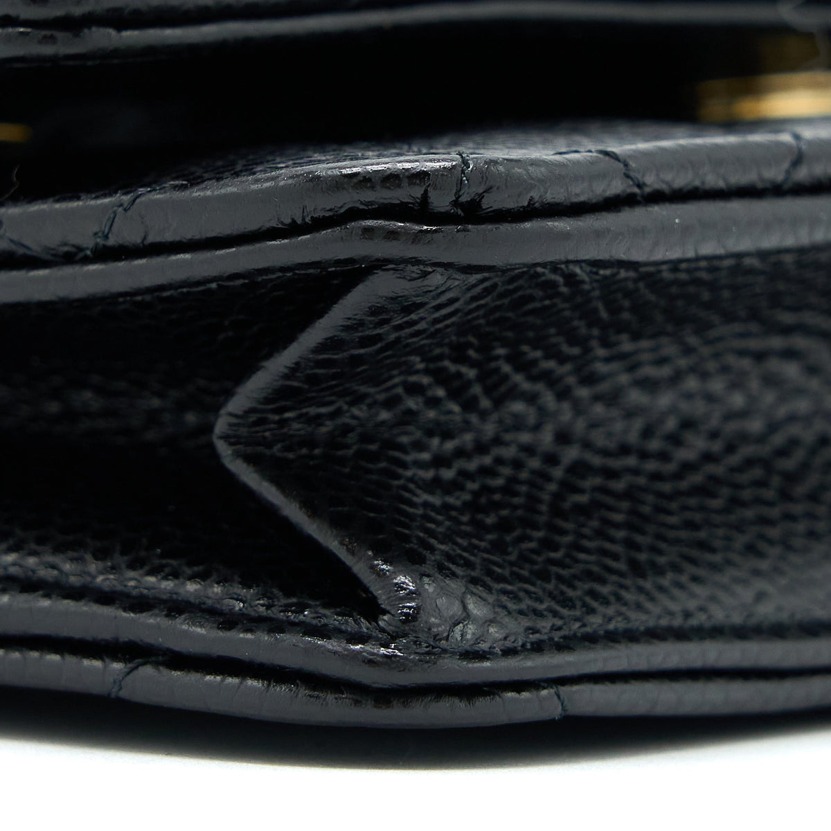 CHANEL CLASSIC WALLET ON CHAIN CAVIAR BLACK GHW (MICROCHIP)