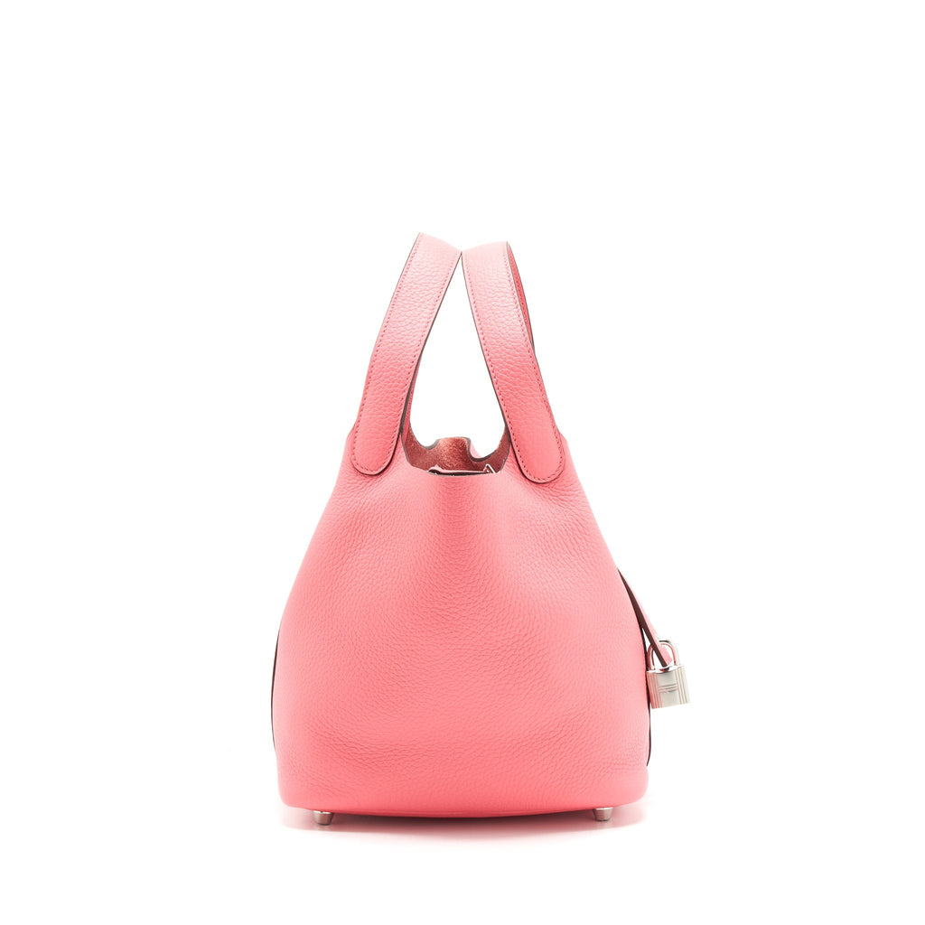 Hermes picotin 18 Lock Bag Rose Azalee SHW