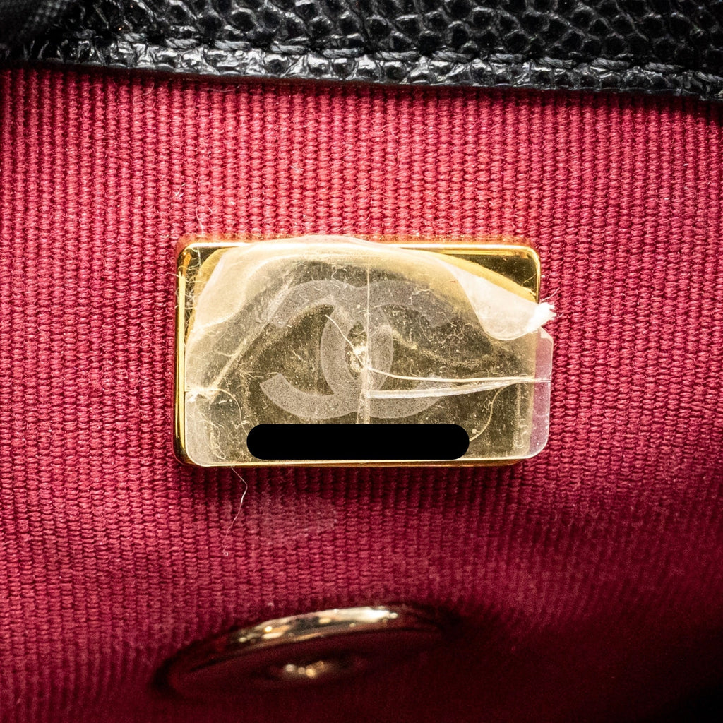 Chanel Mini Urban Spirit Backpack Caviar Black LGHW (Microchip)