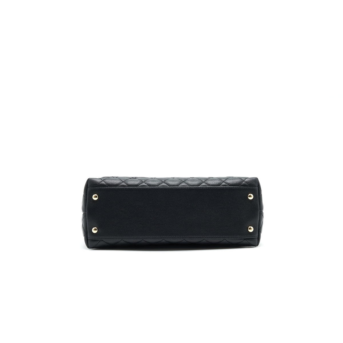 CHANEL SMALL COCO HANDLE FLAP BAG CAVIAR BLACK LGHW