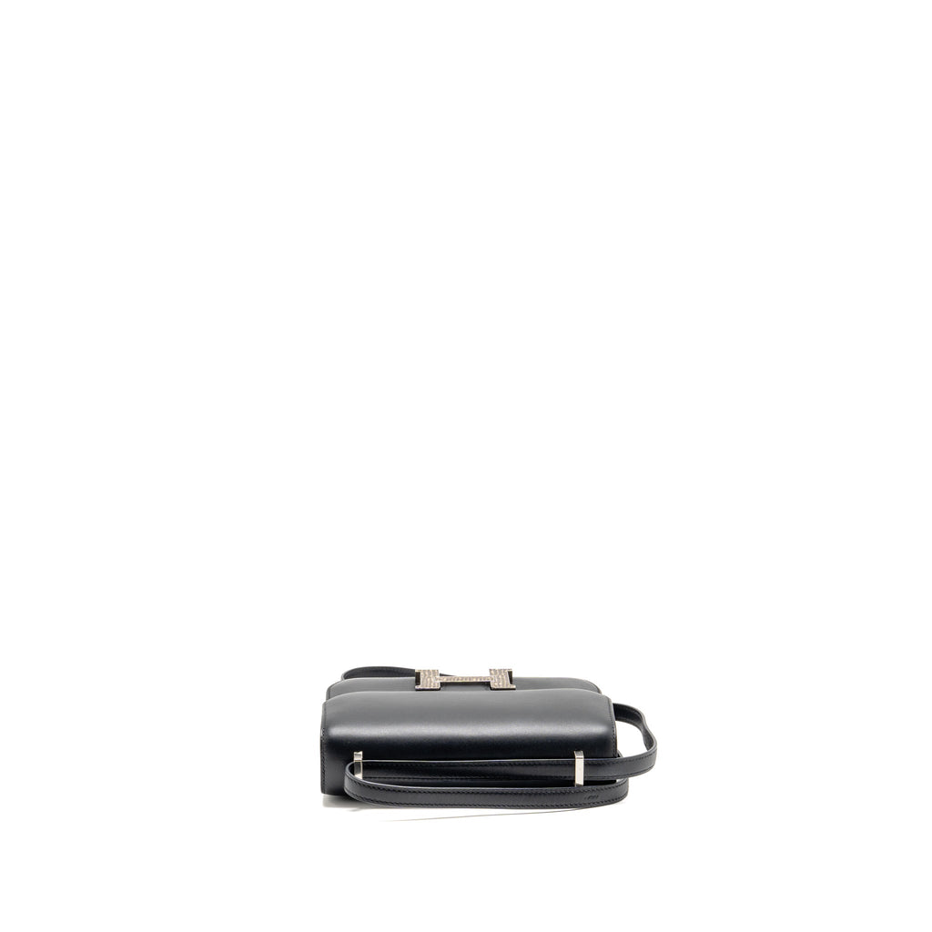 Hermes Mini Constance Monsieur Leather / Lizard Black / Ombré