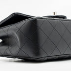 CHANEL MINI RECTANGULAR FLAP BAG LAMBSKIN BLACK SHW