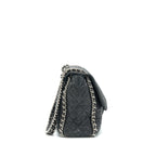 CHANEL QUILTED LEATHER WITH CHAIN SHOULDER BAG XL BLACK SHW