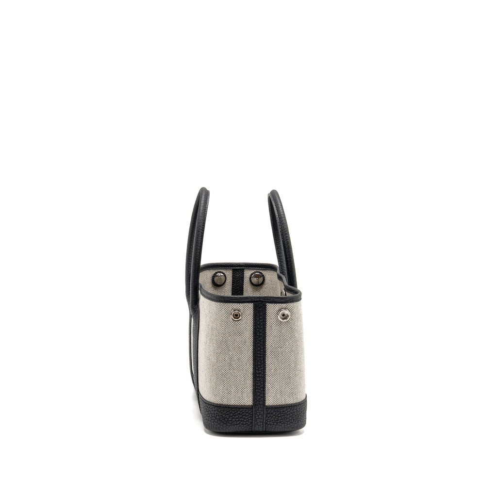 Hermes Neo Garden Party 23 Canvas / Negonda Ecru / Noir SHW