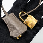Hermes kelly28 sellier epsom gris etain GHW