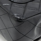 CHANEL MINI RECTANGULAR FLAP BAG LAMBSKIN BLACK SHW
