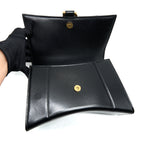 BALENCIAGA HOURGLASS S CALFSKIN BLACK GHW