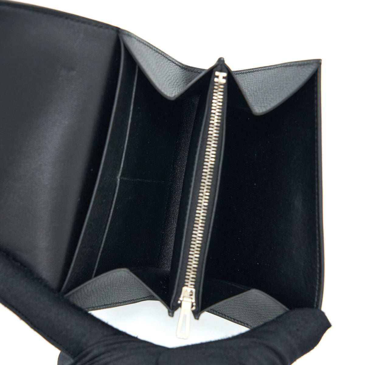 HERMES CONSTANCE WALLET EPSOM BLACK SHW