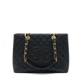 CHANEL GRAND SHOPPING TOTE BAG CAVIAR BLACK GHW
