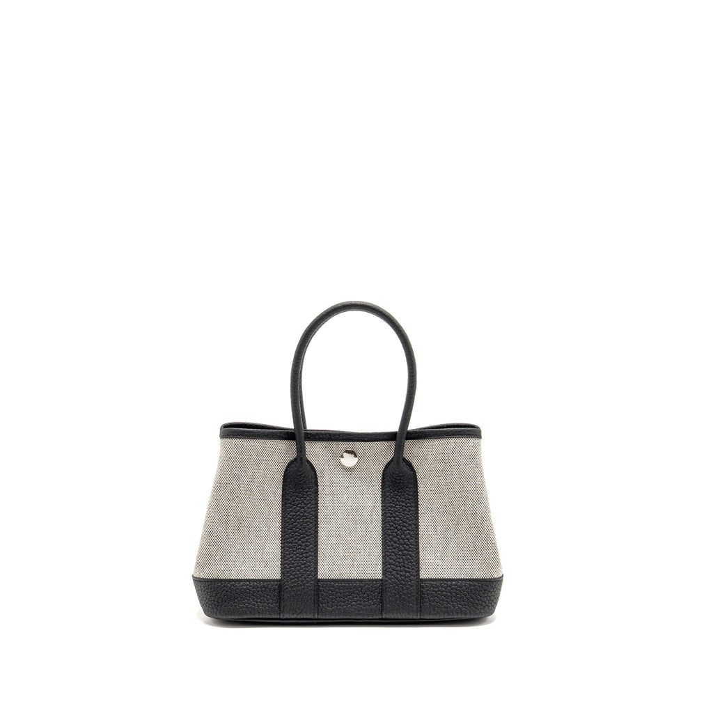 Hermes Neo Garden Party 23 Canvas / Negonda Ecru / Noir SHW