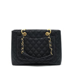 CHANEL GRAND SHOPPING TOTE BAG CAVIAR BLACK GHW