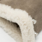 HERMES MINI KELLY PLUCH GRIZZLY/SWIFT/MOUTON MERINOS GRIS CAILLOU/ECRU/ETOUPE SHW