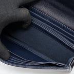 CHANEL CLASSIC LONG FLAP WALLET CAVIAR NAVY LGHW