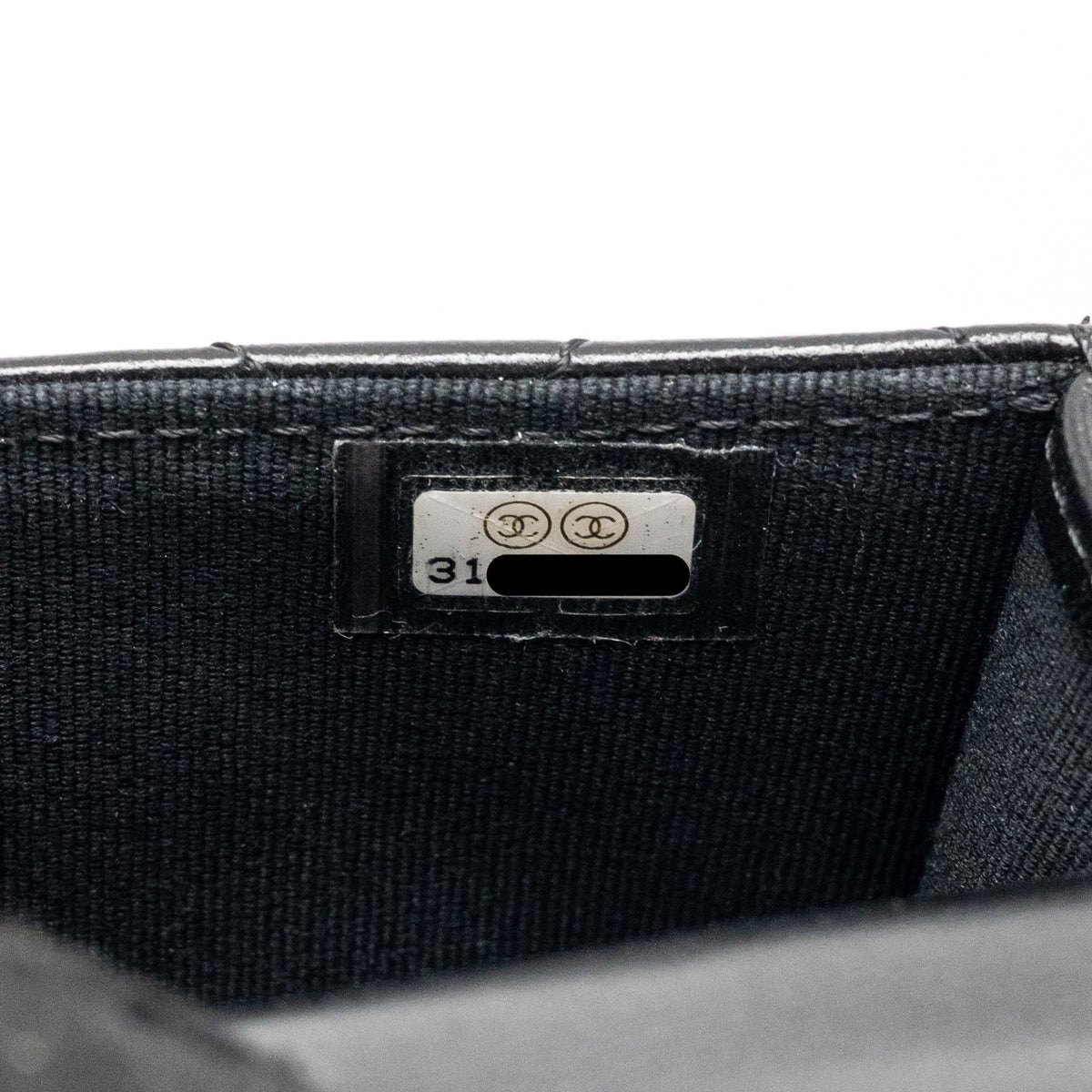 CHANEL MINI TOP HANDLE FLAP COIN PURSE WITH CHAIN LAMBSKIN BLACK LGHW