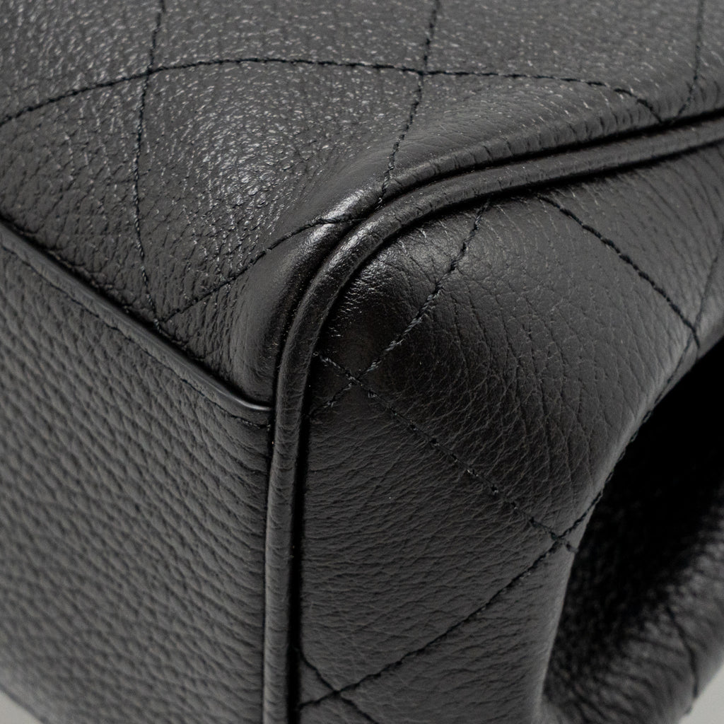Chanel 26S Small Tote Grained Calfskin Black GHW (Microchip)