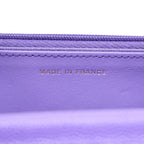 CHANEL CLASSIC WALLET ON CHAIN CAVIAR PURPLE LGHW