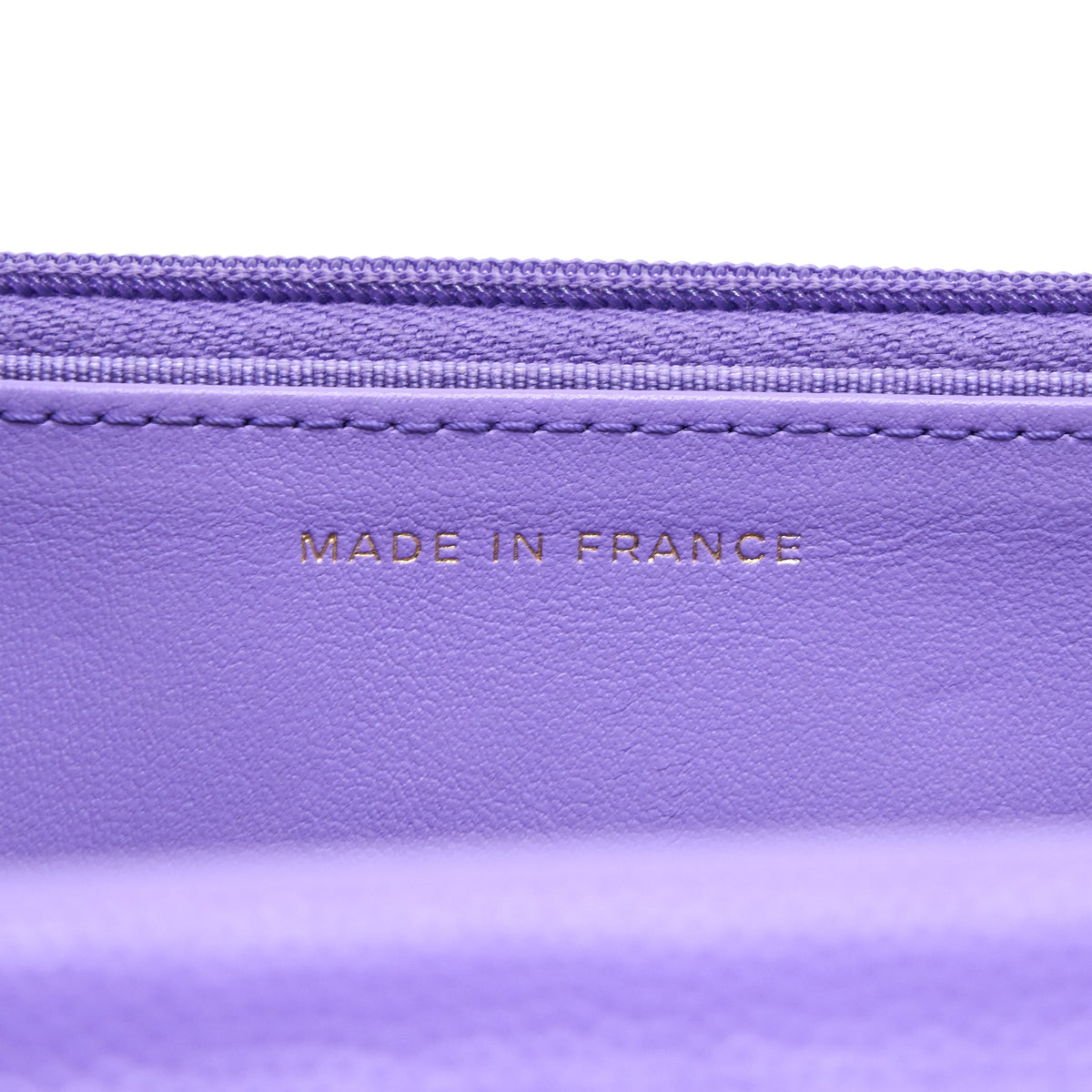 CHANEL CLASSIC WALLET ON CHAIN CAVIAR PURPLE LGHW