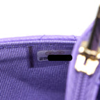 CHANEL CLASSIC WALLET ON CHAIN CAVIAR PURPLE LGHW