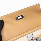 Hermes Kelly 28 Swift/Canvas Chai SHW