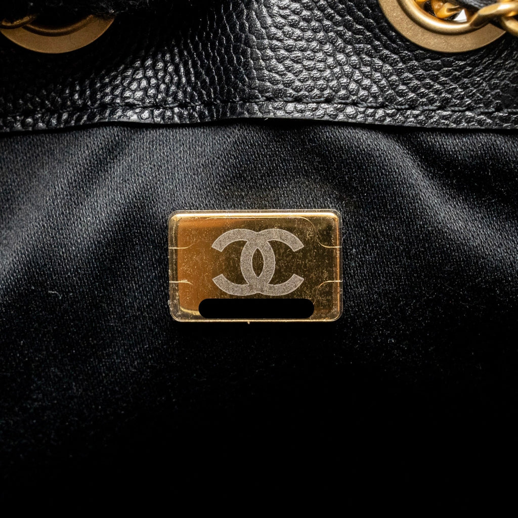 CHANEL MINI 25 BAG CAVIAR BLACK GHW (MICROCHIP)