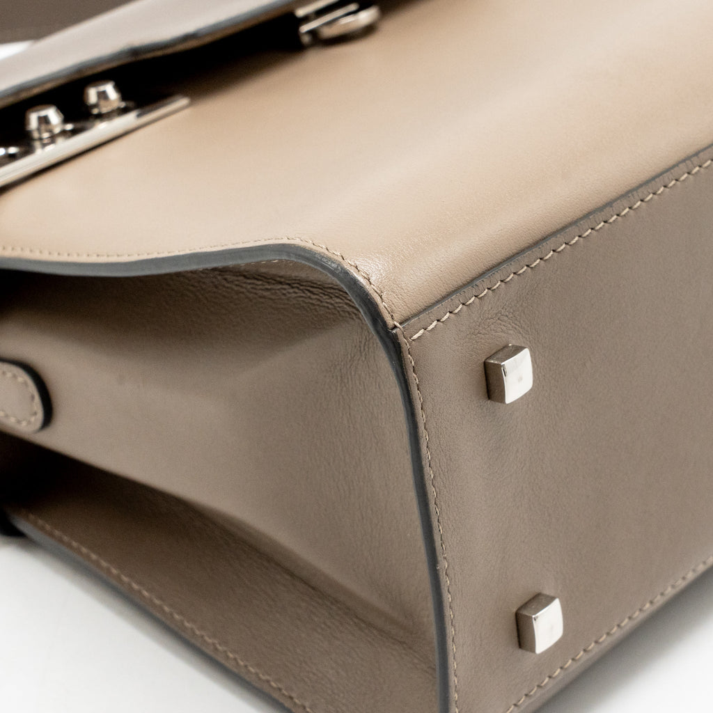 Delvaux tempete calfskin grey SHW