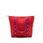 LOUIS VUITTON CANVAS TOTE BAG IN RED