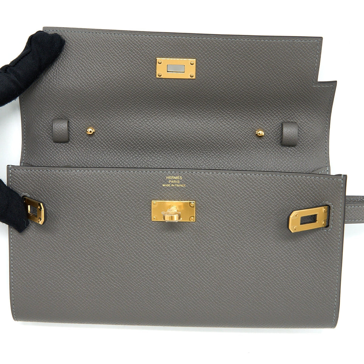 HERMES KELLY TO GO EPSOM 0L GRIS MEYER GHW