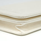 CHANEL CHEVRON CAVIAR WALLET ON CHAIN IVORY LGHW